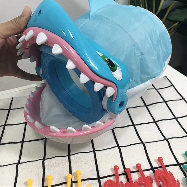 Party Interactive Game White Shark Desktop Biting Hand Shark