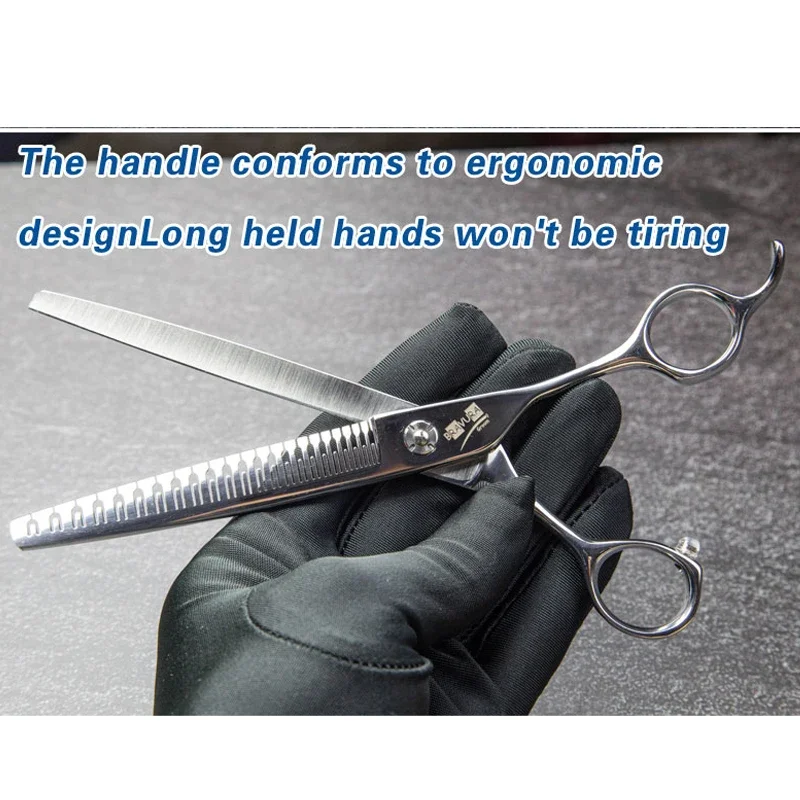 7-Inch Pet Grooming Scissors 23 Teeth Beauty Diluent Clippers for Dog Hair Cutting