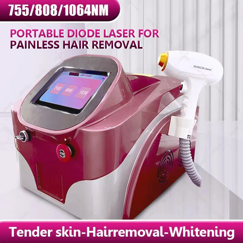 

2000W 808nm Diode Laser Hair Removal Machine Epilator 3 wavelength 755 808 1064 Ice Platinum Painless beauty instruction