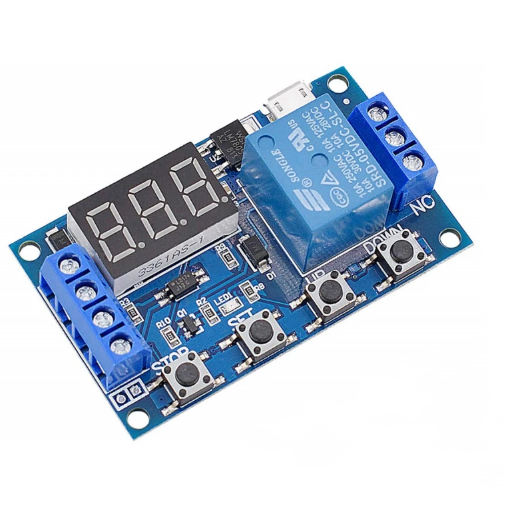 DC-6-30V-Timer-Relay-Programmable-Delay-Relay-Module-Cycle-Timer-with ...