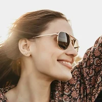 1 pièces/3 pièces pilote mode lunettes hommes Top qualité marque concepteur verre trempé lentille AO pilote mode lunettes pour femmes mâle 6