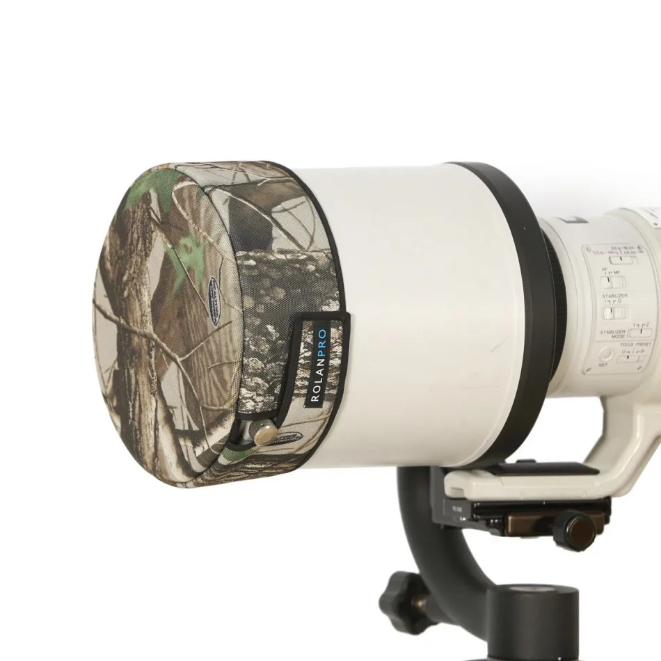 ROLANPRO SEL400F28GM 렌즈 위장 코트 레인 커버  FE 400mm F2.8 GM OSS 렌즈 케이스 나일론 방수 카메라 렌즈 슬리브
