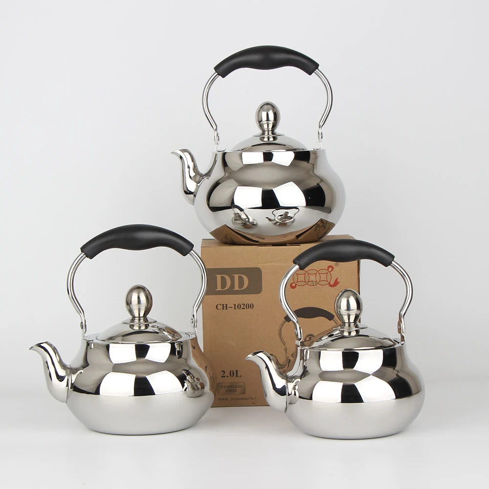 

Кухонная посуда, чайник для воды, Круглый чайник из нержавеющей стали 304, электромагнитная печь, чайник с фильтром для чая, сетка