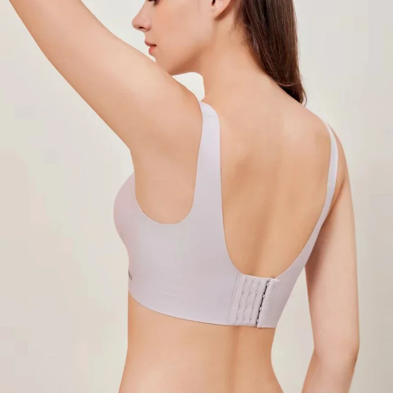 Full Cup Large Size Lingerie Seamless Invisible Underwear Woman Bralette Non-wire Comfortable Sports Bra with Padding Brassiere