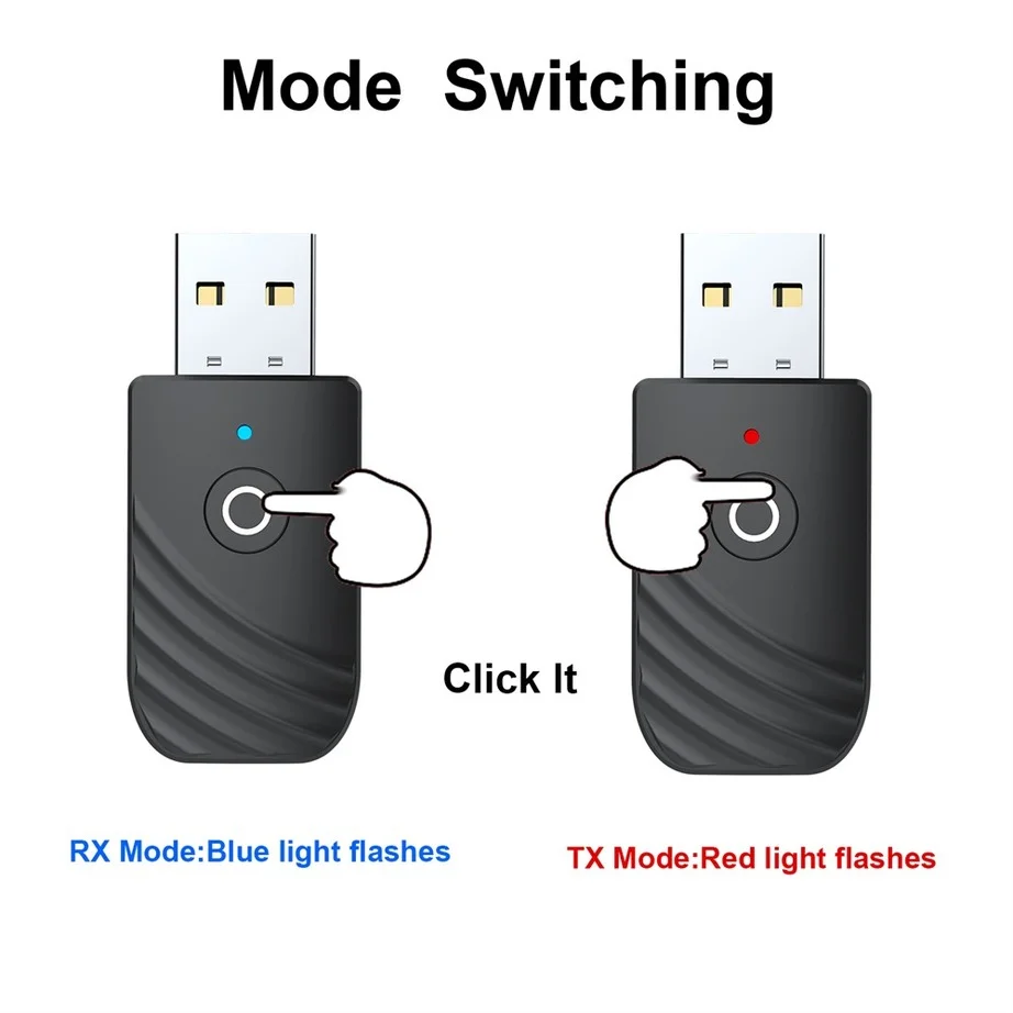 YIGETOHDE Bluetooth 5.0 Transmitter Receiver 4 in 1 3 in 1 2 Adapter Dongle 3.5Mm AUX For TV PC Headphones Home Stereo Car
