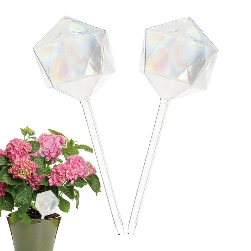 

2pcs Self Watering Inserts Plant Water Globes Indoor Plants Watering Bulbs Reusable Self Flowing Watering Spikes Gardening Tools