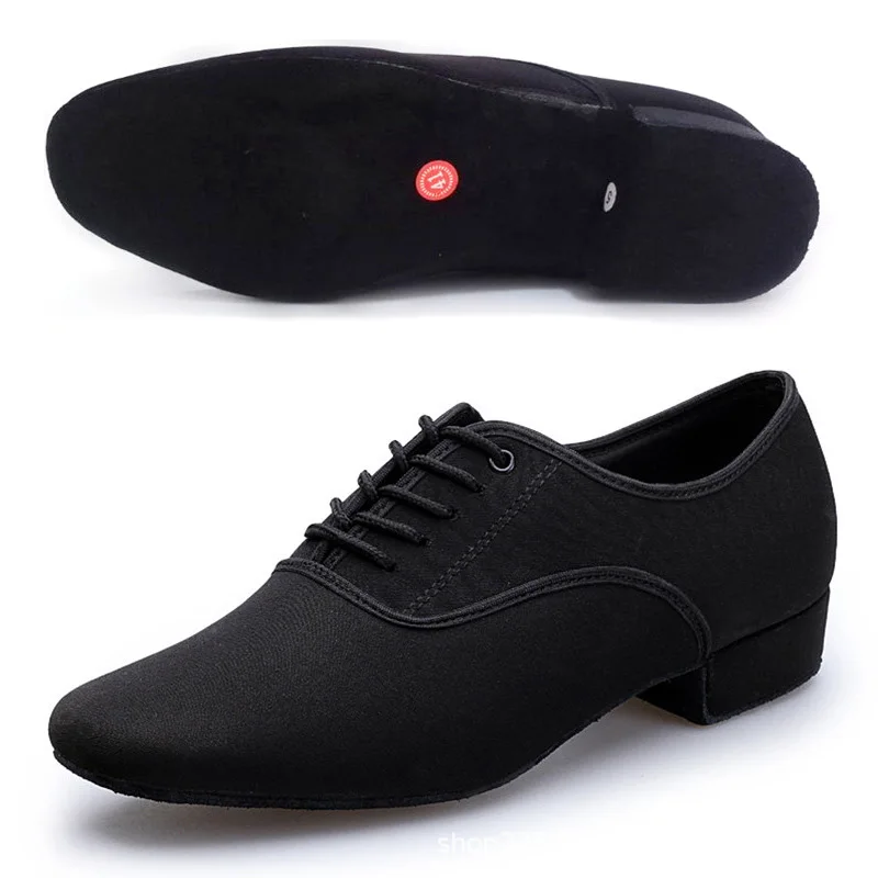 USHINE Men's Ballroom Dance Shoes Latin Tango Morden Rumba Social Dance Shoes Low Heel 5