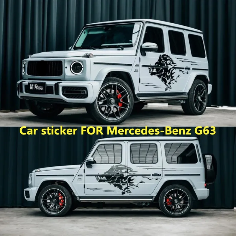 

Car sticker FOR Mercedes-Benz G63 AMG G500 G350D G55 Body appearance decoration custom sports car film accessories