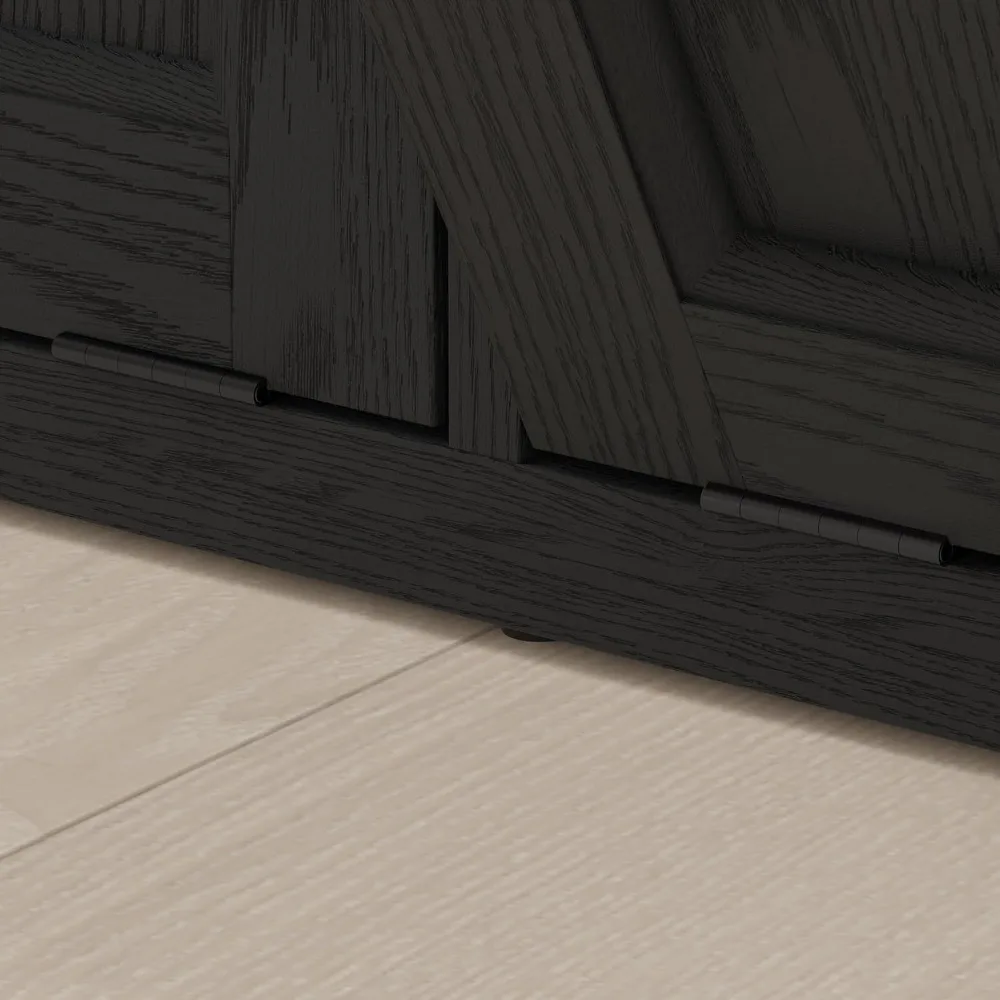 Tilt Out Trash Cabinet with Quick Installation and Deodorising Function, Wooden Freestanding Trash Can Cabinet Holds Up to 2x13