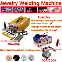 LYDX-30A/50A/80A/100A Spot Welding Machine 2 in1 Pulse Sparkle Spot Gold And Silver Processing Hand Held Pulse Welder 1