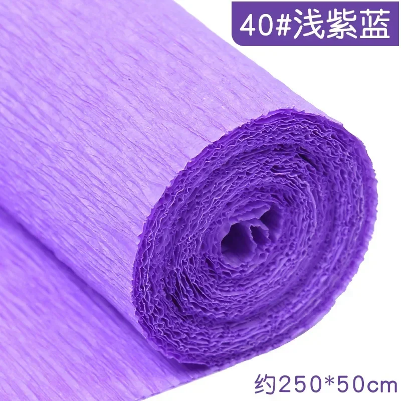 Colored Crepe Paper Roll for DIY Crafts and Gift Wrapping (50x250cm)