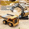 RC Excavator Dumper Car 2.4G Remote Control Engineering Vehicle Crawler Truck Bulldozer Toys for Boys Kids Christmas Gifts 5