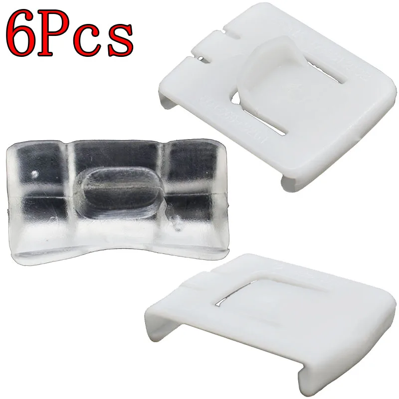 6 stücke Sitz Schiene Runner Clip Slider Guide Stück Für VW Caddy Corrado Golf Scirocco Derby Jetta Lupo Passat Polo kaninchen 191-881-213