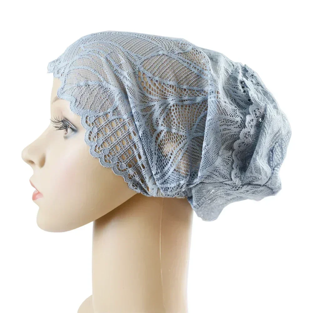 Lace Underscarf Hijab Inner Hat Muslim Women Ninja Cap Bone Bonnet Tube Turban Islamic Headscarf Beanie Ramadan Under Scarf Arab