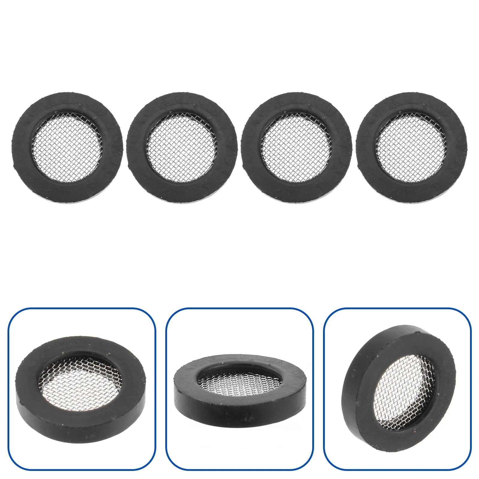 

Rubber Gasket with Net Shower Head Filter Plumbing Hose Seal Faucet Replacement Part Washer Sink Strainer Tool Point