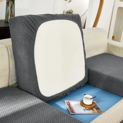 Elegant Stretch Jacquard Plaid Sofa Cover for Living Room, Home, and Hotel (Grey)