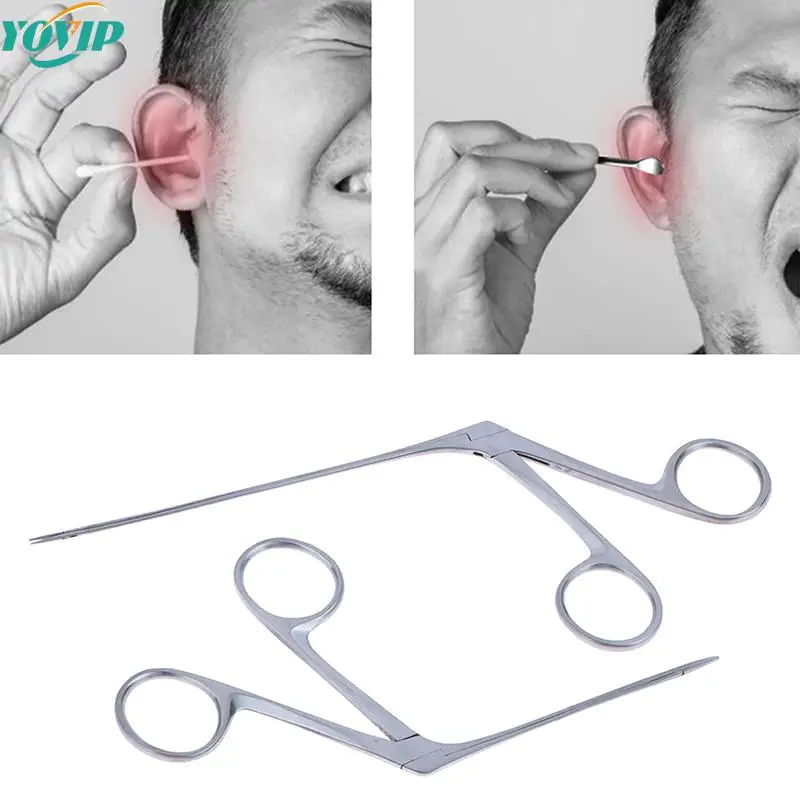 MedicalEarWaxEndoscopeEarwaxCleaningRemoverMicroAlligatorCrocodileForcepsNoseCleaner