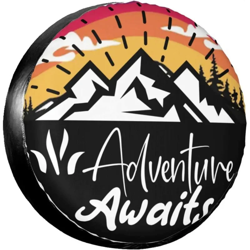 

Чехол для запасной шины, чехол для колеса, подходит для жилых прицепов, внедорожников, домов на колесах 14, 15, 16, 17 дюймов