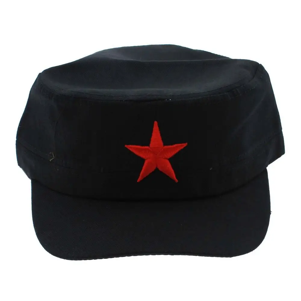 Flat Cap Chinese New Cotton Fabric Vintage Red Star Army Military Patrol DIY