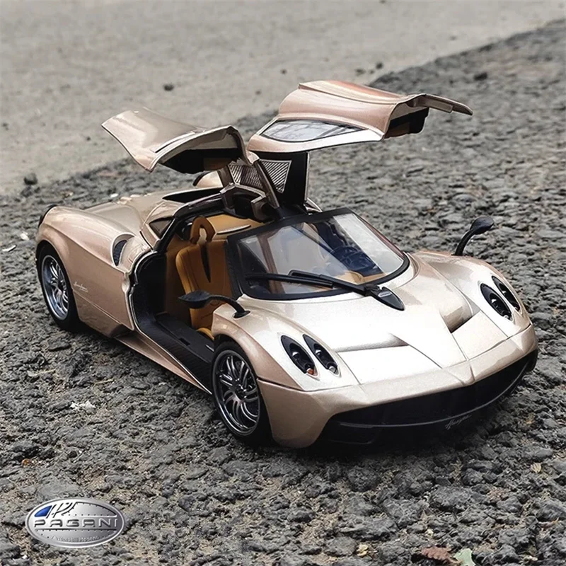 

Модель спортивного автомобиля PAGANI HUAYRA из сплава, модель литая и игрушечного автомобиля, модель гоночного автомобиля из металла, коллекция высоких моделей, подарок для детей, 1/18