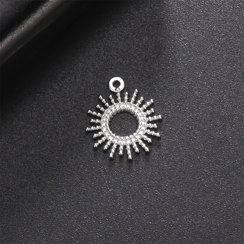 5 teile/los Unfading Edelstahl Charms Für Schmuck Gold Farbe Perlen Sonne Anhänger Für Halskette Armbänder Diy Machen Zubehör – Detail 6