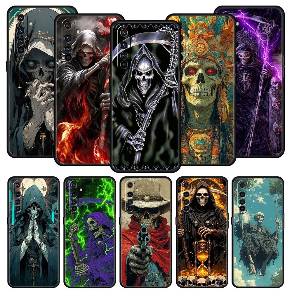 Grim Reaper Skull Design Phone Case Cover