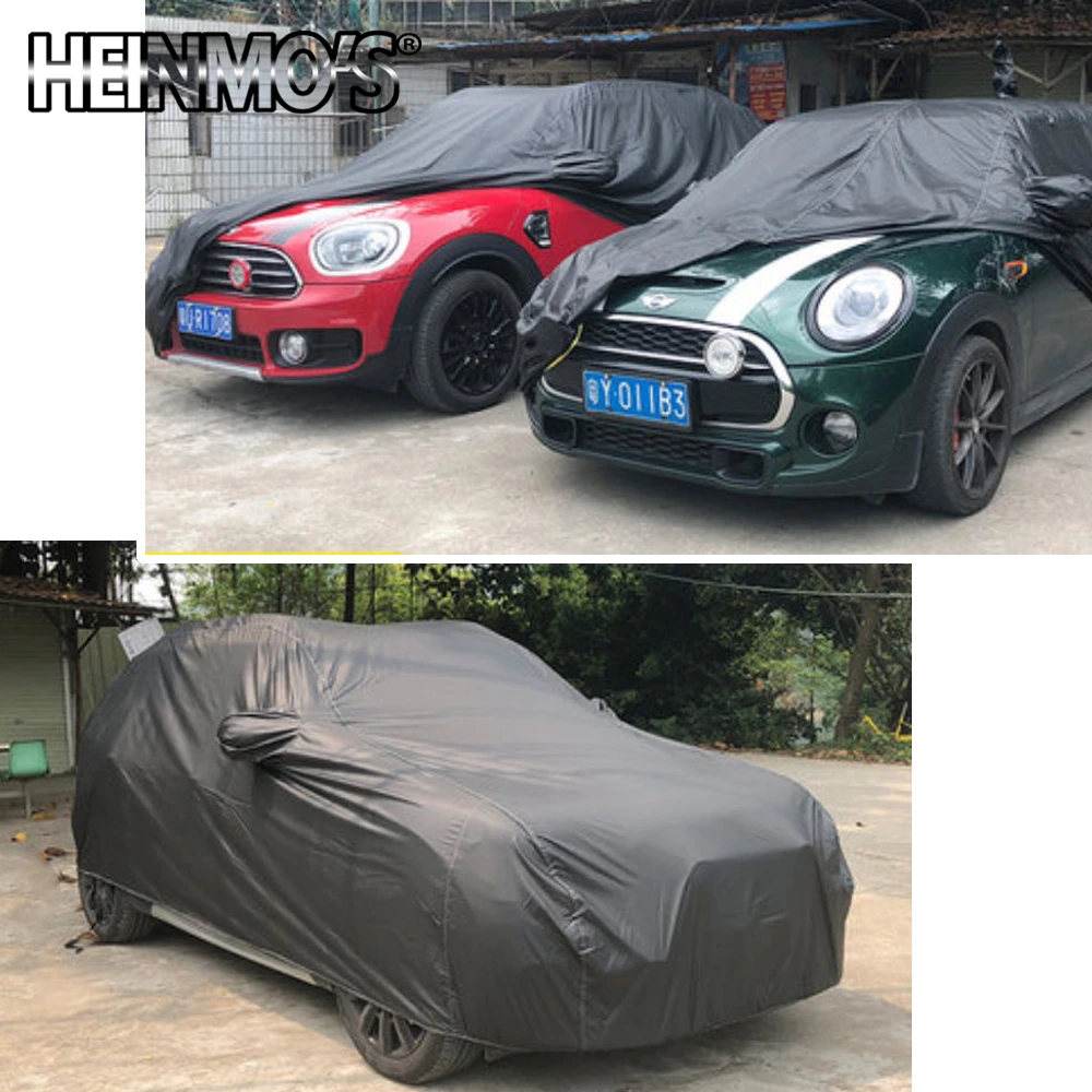 미니 쿠퍼 S JCW 자동차 커버 야외 R55 R56 R61 F55 F56 F60 Countryman 방수 태양 비 눈 증거 자동차 커버 보호