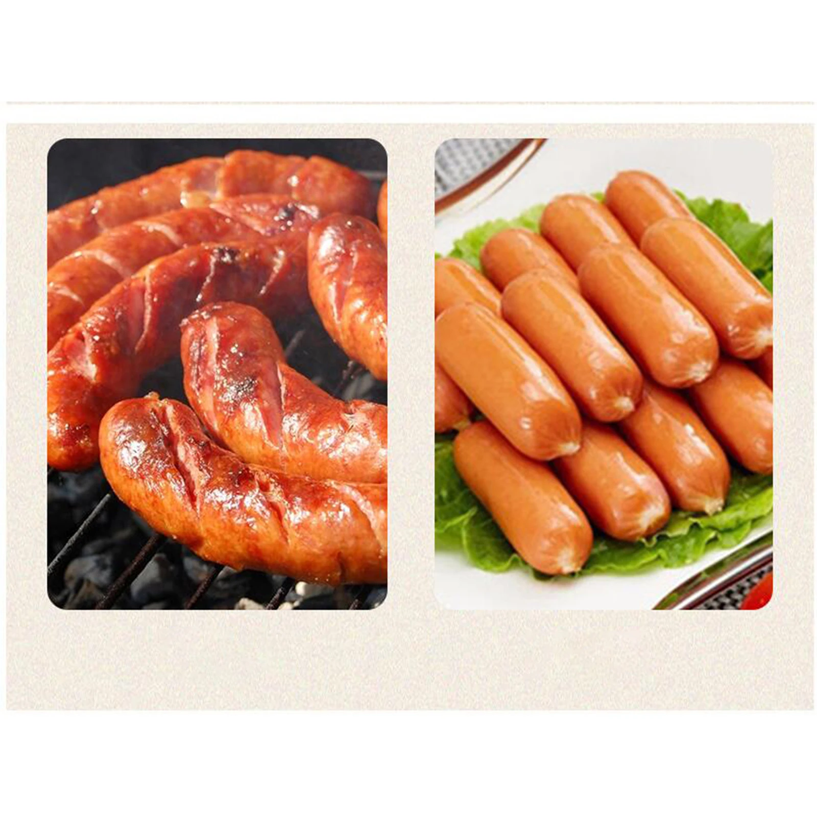 Sausage Stuffing Machine Manual Sausage Stuffer 4 Nozzle Tubes Meat Sausage Maker Handmade Filling Tool For Restaurant Kitchen