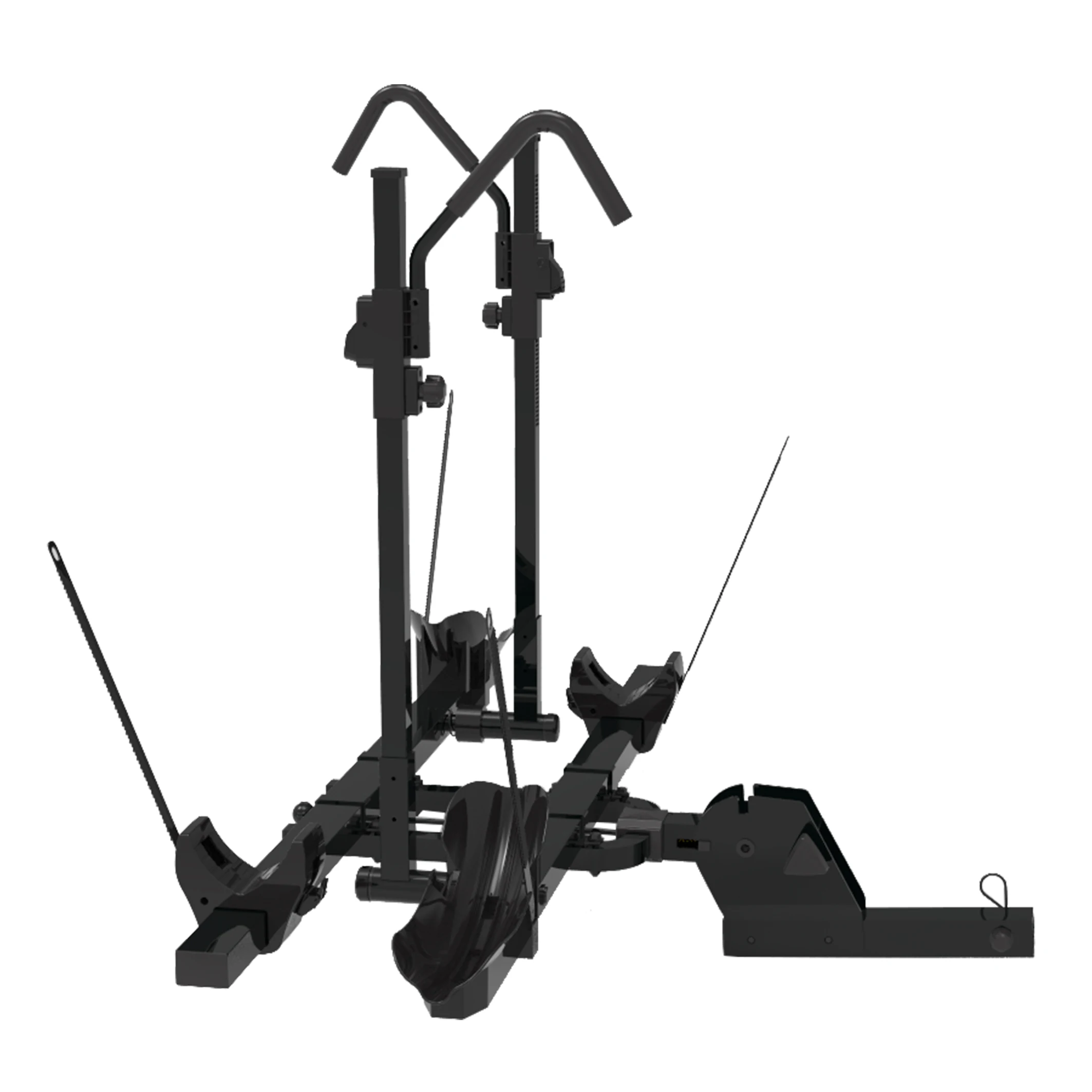 מעמד לאופני הרים עם תכונת נעילה, הרכבה קלה עם מקלט הרים בגודל 2 אינץ', מתקפל, מעמד לנשיאת הרים ברכב או באופניים