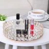 Mirror Cosmetic Plate, Round Glass Perfume Plate, Suitable for Dressing, Jewelry and Cosmetics Storage, Gift Home Decoration 2