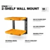 TOUGHBUILT TB-B1S3-M-20 wall mounted toolbox with dedicated shelf and fixed wall shelf 2