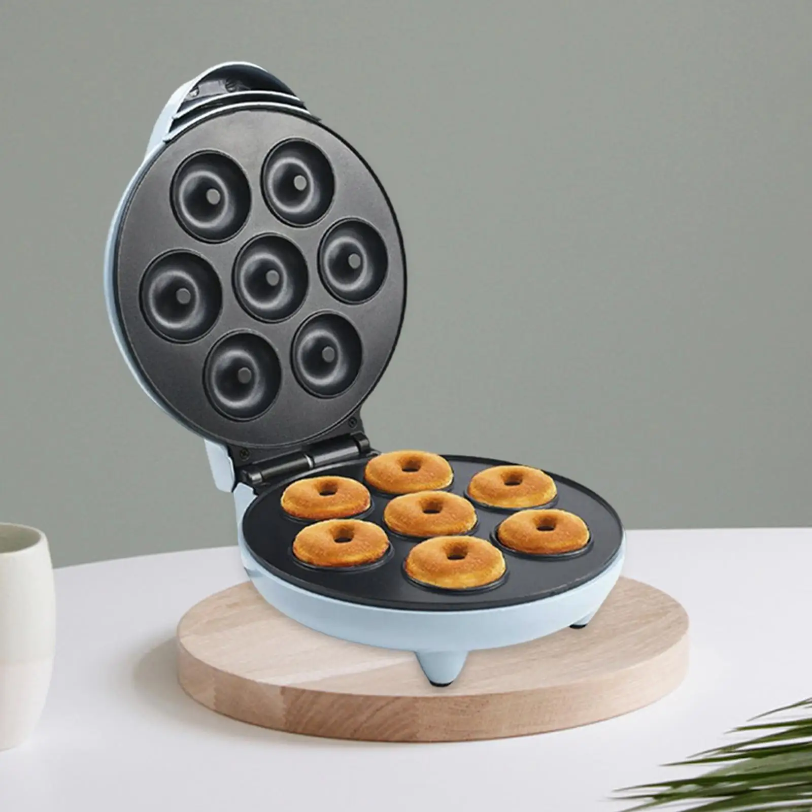 Mini Donut Maker Machine for Home, 550W Heating Makes 3 Doughnuts with  Non-Stick Surface for Kid Breakfast, Snacks, Desserts - AliExpress