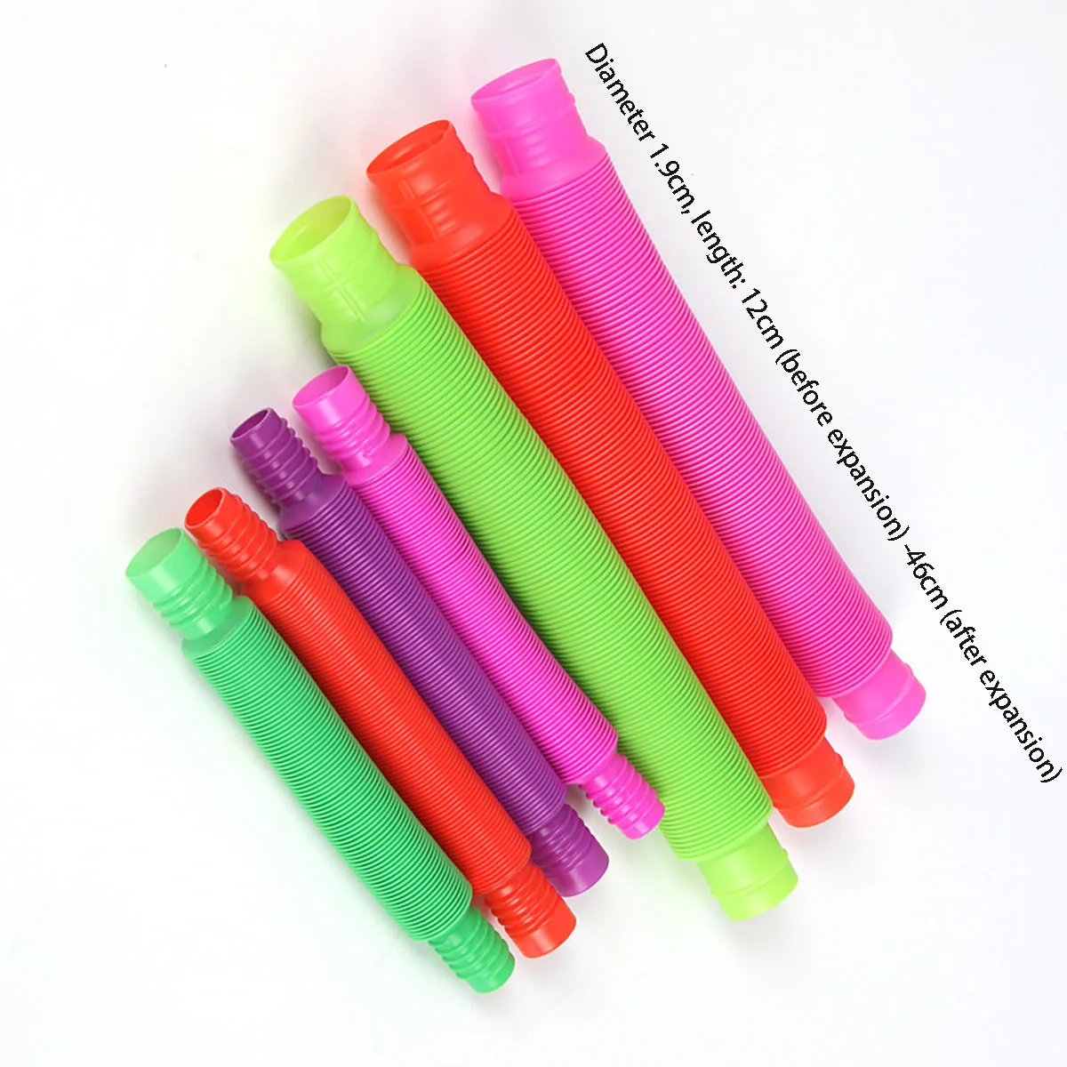 10-30PCS Colorful Telescopic Tubes fidget toys Plastic Sensory Pop Tubes Stress Relief Toys Adults Decompression Kids Gifts