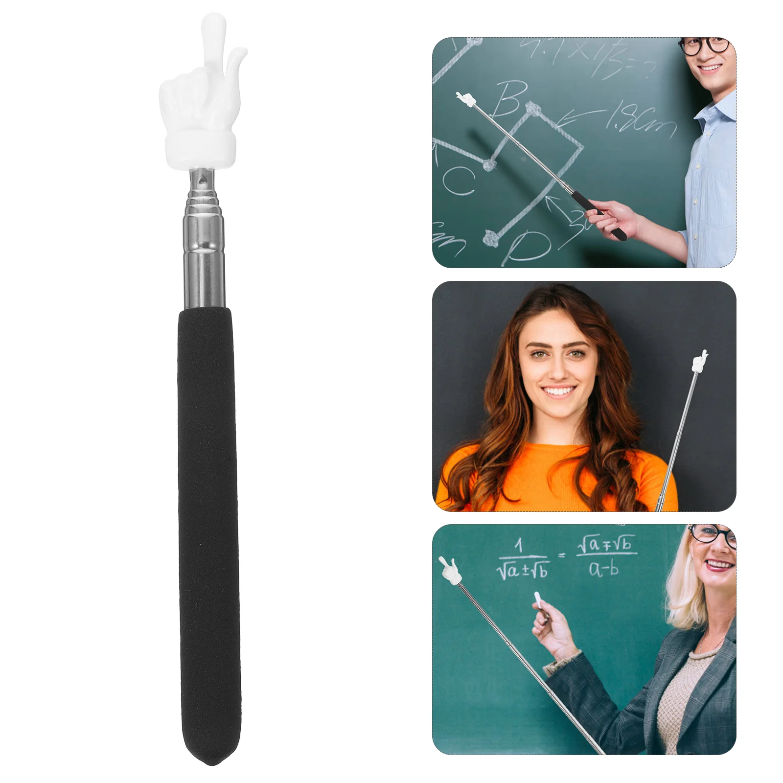 

Teachers Pointing Stick Blackboard Rod Indicator Travel Telescopic Hand Pointer