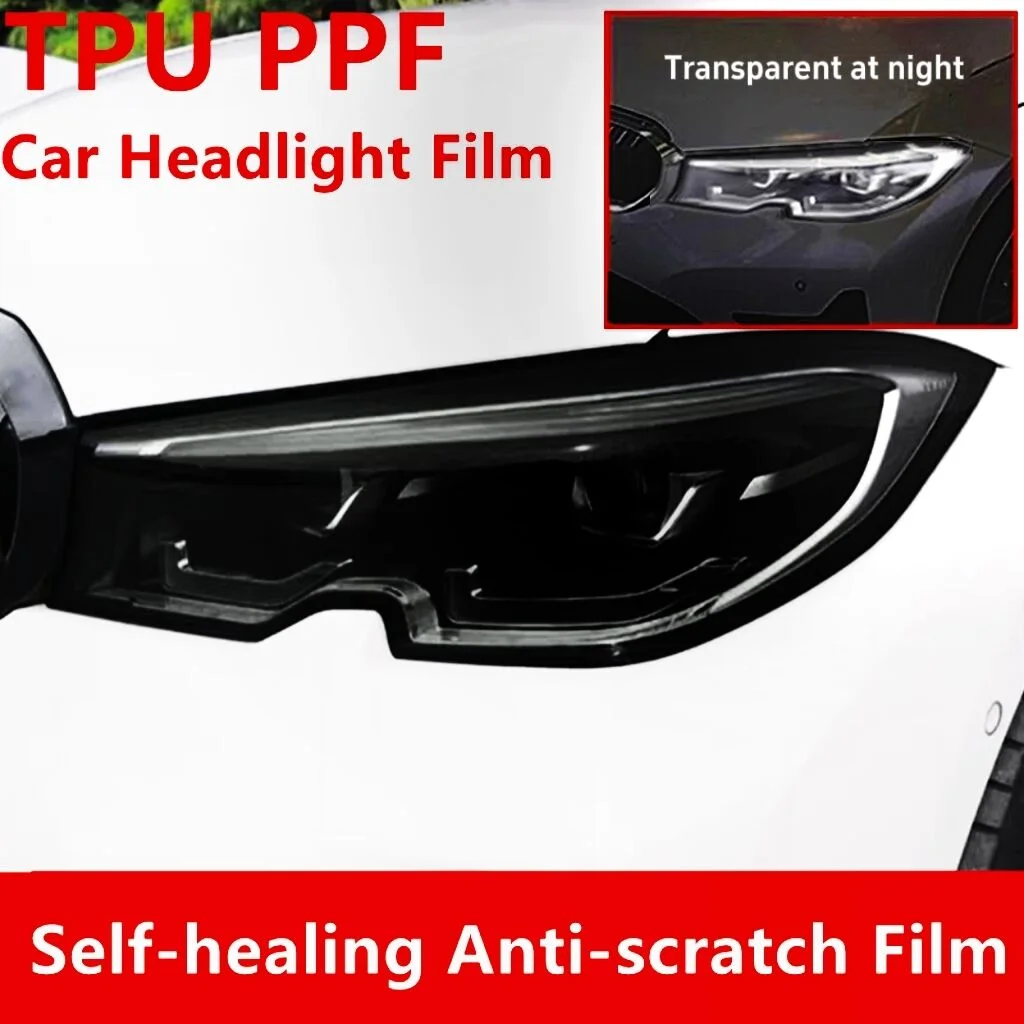 Fotocromático Filme de Proteção de Farol Auto-ajuste Inteligente Branco para Preto Mudança de Cor Lâmpada Decorativa do Carro Tpu Ppf