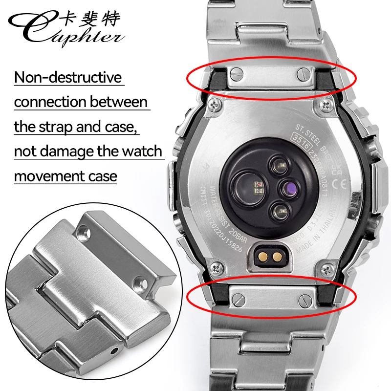 Modキット-金属製時計ケース,ベゼル付きリストバンド,316ステンレス鋼