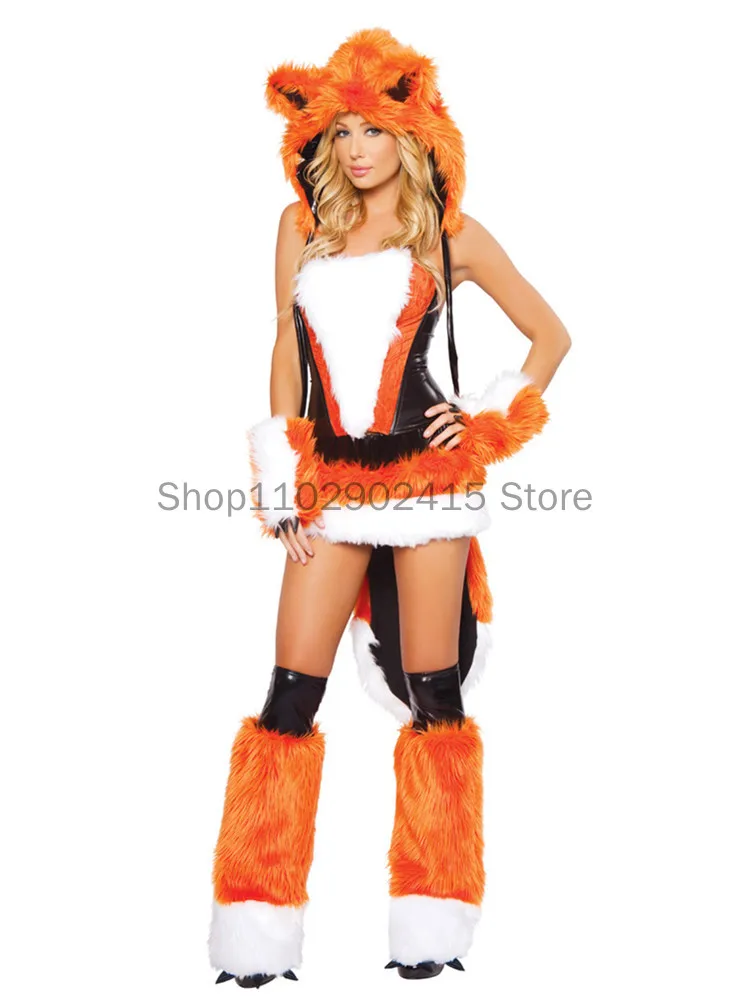 Fuchs-Kostüm-Set Für Kinder – 2-teiliges Tierkostüm Mit Schwanz Für Halloween & Cosplay