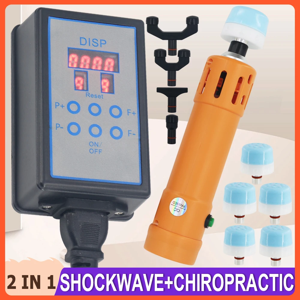 

Shockwave Therapy Machine Chiropractic Gun Erectile Dysfunction ED Treatment Body Muscle Relaxation Massager 2 IN 1 Shock Wave