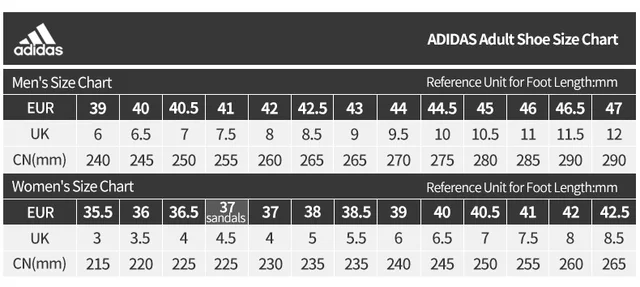 foot length us to euro shoe size adidas