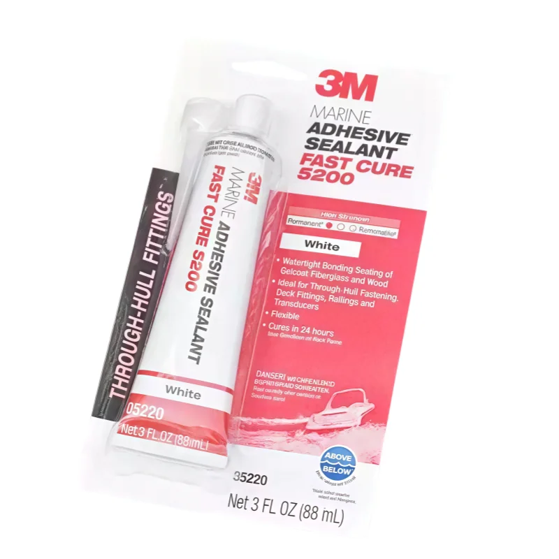 Original 3M 5200 Marine Adhesive Sealant White Polyurethane Waterproof Sealant for Boats and RVs 88ML/295ML