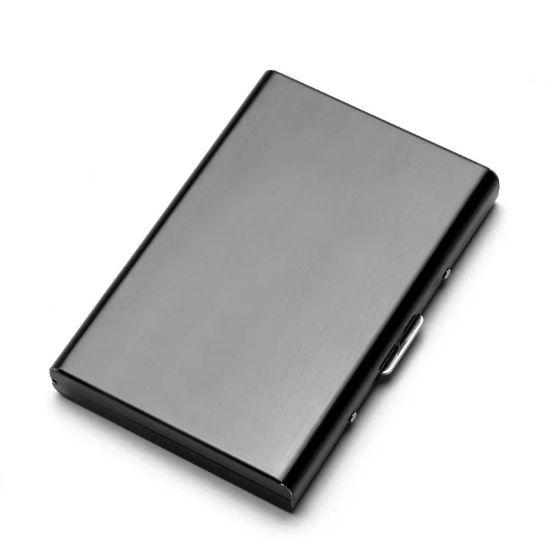 Stainless Steel Credit Card Holder Men Women Rfid Wallet Metal Case Porte Carte card holder