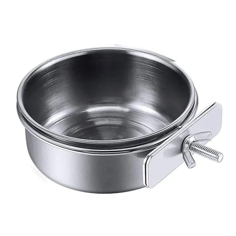 

Stainless Steel Bird Food Box Tiger Parrot Food Bowl Food Cup Feeder