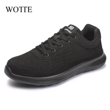 

WOTTE Shoes Men Breathable Lightweight Men Casual Shoes Mesh Shoes for Men Comfortable Walking chaussure homme Big Size 49 50