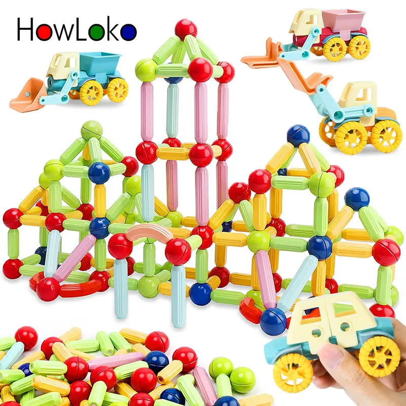 Constructor Blocks Set Toys for Kids Stick Rod Building