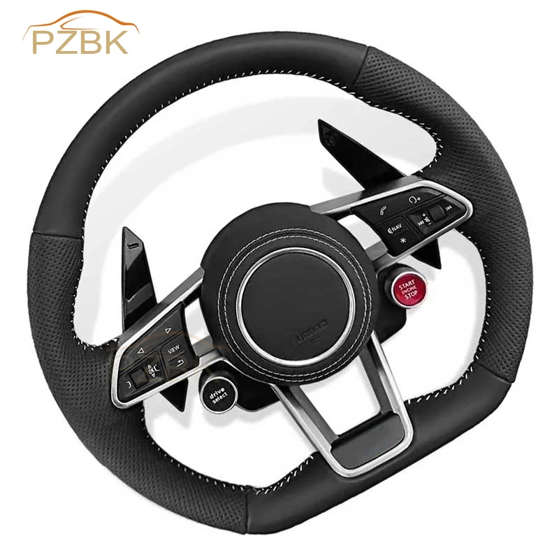 R8 2 Keys Car Steering Wheel with Airbag for Audi R8 A4 A5 A6 A7 Q3 Q5 S3 S4 S5 S6 S7 Car Accessories