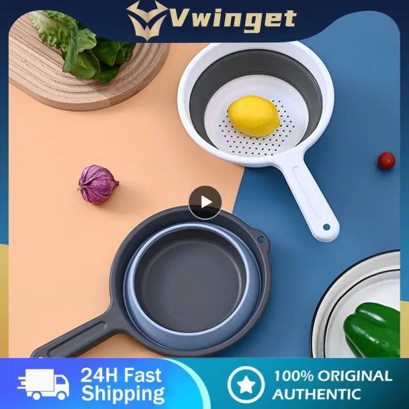 Water Spoon Tpr Strong And Durable Convenient Folding High Quality Material Convenient Storage Home Supplies Draining Ladle