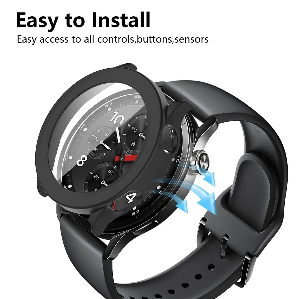 Xiaomi Watch S5 Premium Protective Case with Tempered Glass Screen Protector