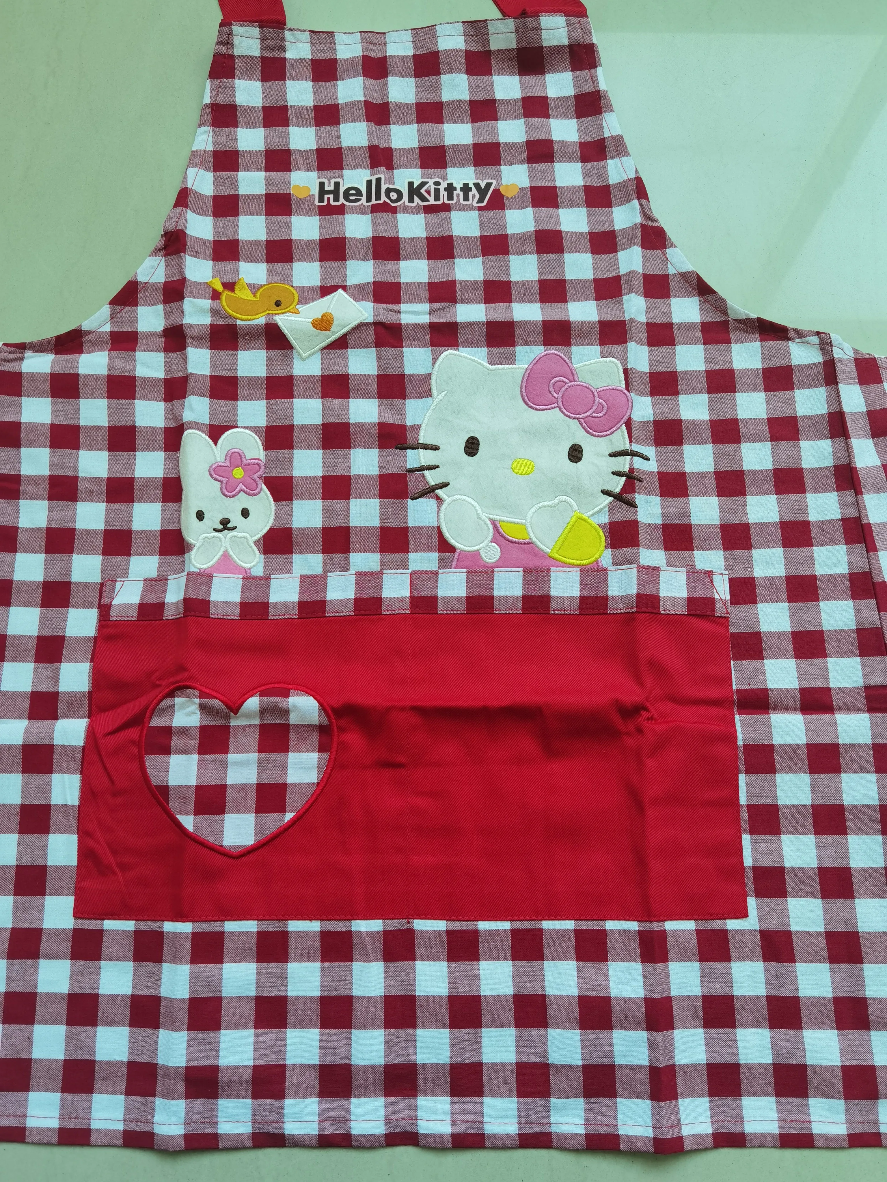 Hello Kitty Gingham Pinafore Apron