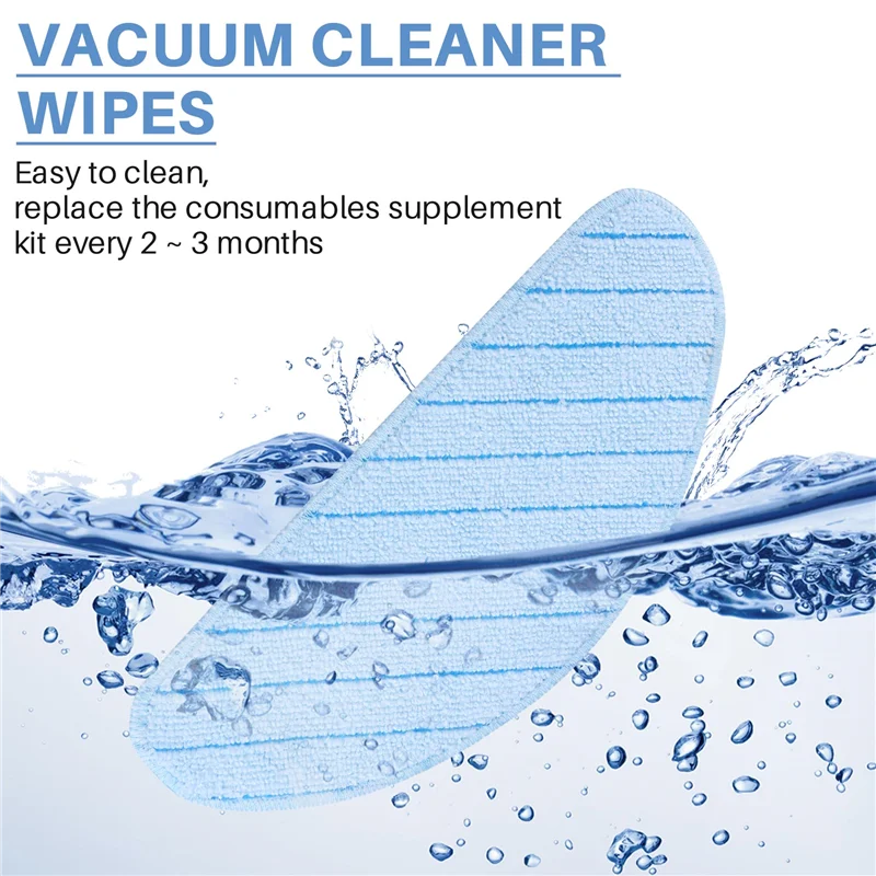 

Washable Mop Pads for ECOVACS DEEBOT OZMO T9 T9 Max T9 AIVI T8 Vacuum Cleaner Microfiber Mopping Cloth Rags