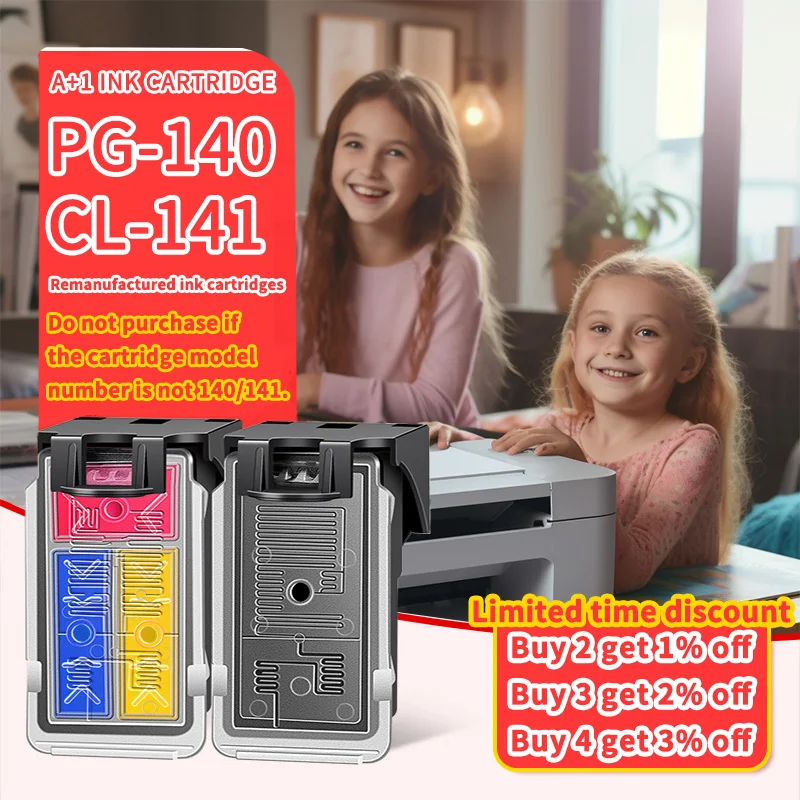 pg140 cl141 Ink Cartridge PG140 CL141 Compatible Canon Pixma MG4110 MG4210 MG3110 MG3210 MG2210 MG3510 MG2580 MG3610 IP2880 printer supplies ink cartridge inkjet ink cartridge